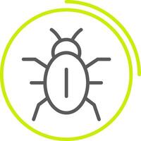Viruses Storage Line Two Color Icon vector