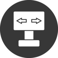 Signaling Glyph Inverted Icon vector