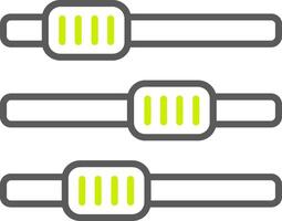 Settings Line Two Color Icon vector