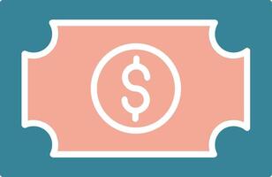 Money Glyph Two Color Icon vector