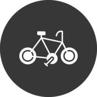 Cycle Glyph Inverted Icon vector