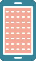E Learning Glyph Two Color Icon vector