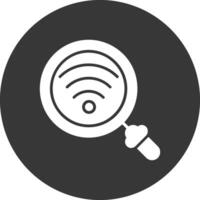 Wifi Glyph Inverted Icon vector