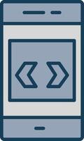 Arrow Line Filled Grey Icon vector