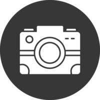 Camera Glyph Inverted Icon vector