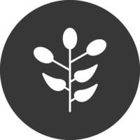 Barberry Glyph Inverted Icon vector