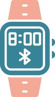 Bluetooth Glyph Two Color Icon vector