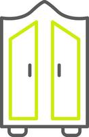 Wardrobe Line Two Color Icon vector