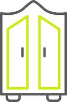 Wardrobe Line Two Color Icon vector