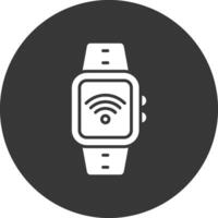 Wi-fi Glyph Inverted Icon vector