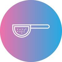 Sieves Line Gradient Circle Icon vector