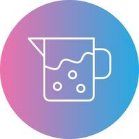 Pitcher Line Gradient Circle Icon vector