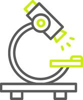 Microscope Line Two Color Icon vector