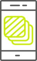 Layers Line Two Color Icon vector