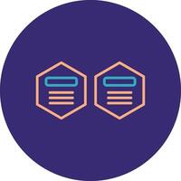 Infographic Elements Line Two Color Circle Icon vector