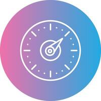 Timer Line Gradient Circle Icon vector