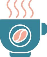 Coffee Glyph Two Color Icon vector