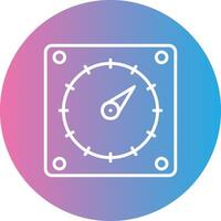 Timer Line Gradient Circle Icon vector