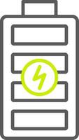 Battery Line Two Color Icon vector