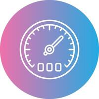 Thermostat Line Gradient Circle Icon vector