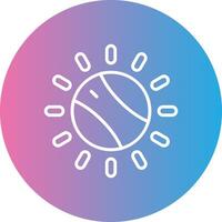 Dial Line Gradient Circle Icon vector