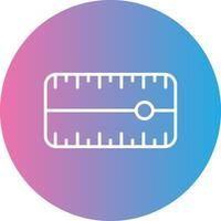 Dial Line Gradient Circle Icon vector
