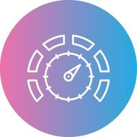 Thermostat Line Gradient Circle Icon vector