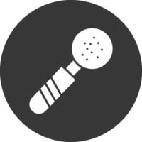 Skimmer Glyph Inverted Icon vector