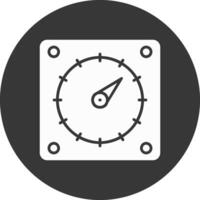 Timer Glyph Inverted Icon vector