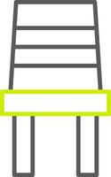 Chair Line Two Color Icon vector