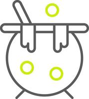 Cauldron Line Two Color Icon vector