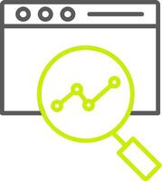 Web Monitoring Line Two Color Icon vector
