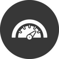 Dial Glyph Inverted Icon vector