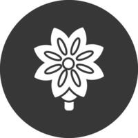 Anise Glyph Inverted Icon vector