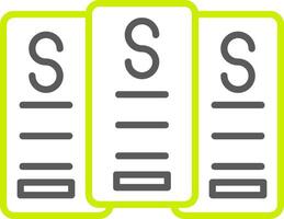 Subscription Line Two Color Icon vector