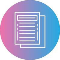 Task Line Gradient Circle Icon vector