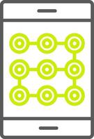 Lock Pattern Line Two Color Icon vector