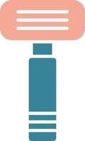 Razor Glyph Two Color Icon vector