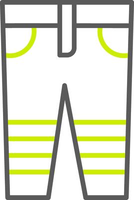 Jeans Line Two Color Icon
