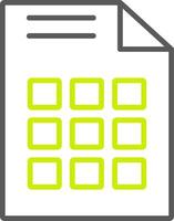 Grid Line Two Color Icon vector