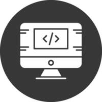 Tools And Utensils Glyph Inverted Icon vector