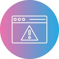 Access Denied Line Gradient Circle Icon vector