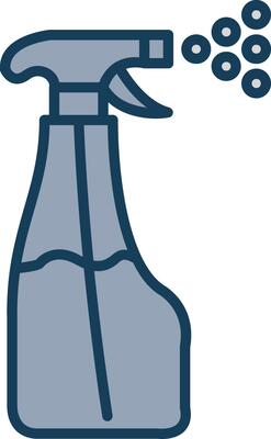 Sprayer Line Filled Grey Icon