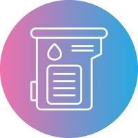 Cartridge Line Gradient Circle Icon vector