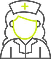 Nursing Line Two Color Icon vector