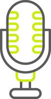 Microphone Line Two Color Icon vector