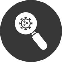 Detection Glyph Inverted Icon vector