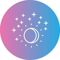 Ultraviolet Line Gradient Circle Icon vector