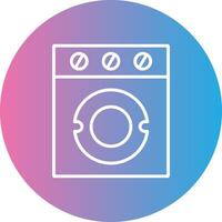 Washer Line Gradient Circle Icon vector