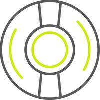 Cd Line Two Color Icon vector